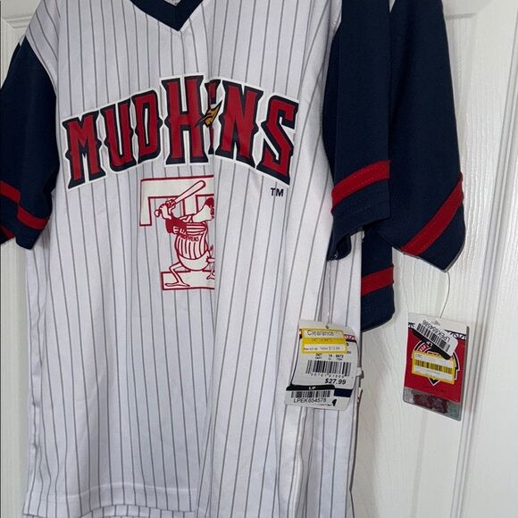 Boys Mud Hens Striped Baseball Jersey various NWT - Picture 2 of 9